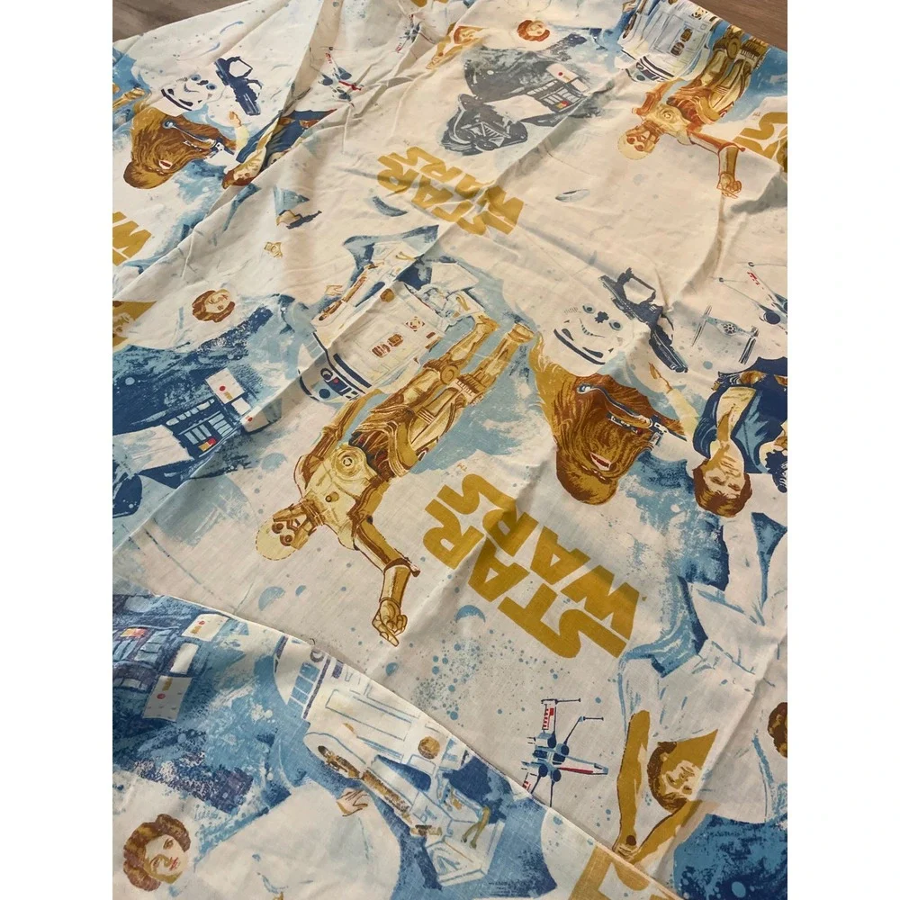 Star Wars A New Hope Twin Fitted Sheet 1977 Vintage Darth Vader Luke Leia R2-D2